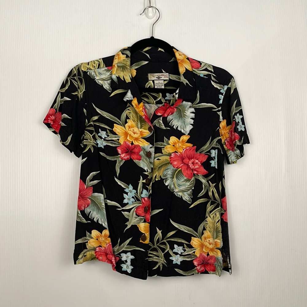 Vintage Hawaiian Tropical Button Down Shirt